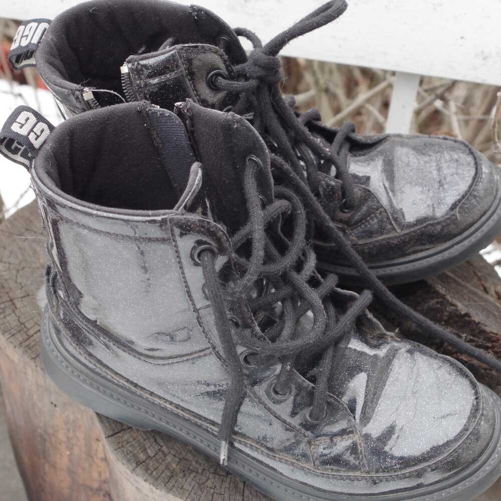 Girls UGG Shiny Patent Boots